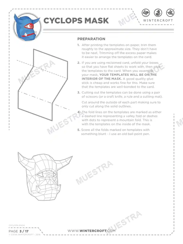 Muestra de Máscara Cíclope (Wintercroft WC120)