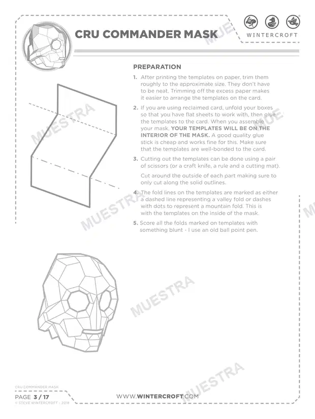 Muestra de Máscara CRU Commander (Wintercroft WC119)