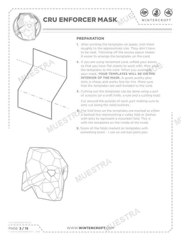 Muestra de Máscara CRU Enforcer (Wintercroft WC118)