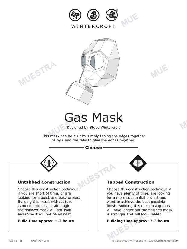 Máscara de Gas (Wintercroft WC34)