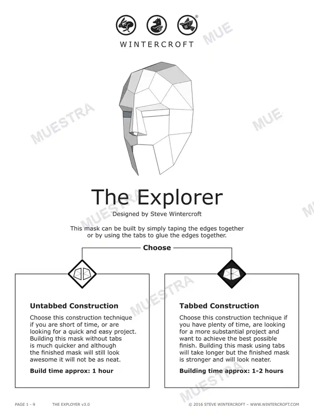 Máscara El Explorador (Wintercroft WC69)
