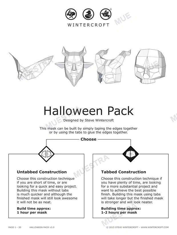 Máscara HalloweenPack Mask (Wintercroft WC54)