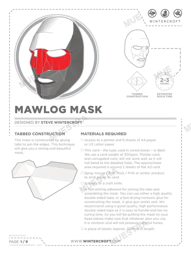 Máscara Mawlog (Wintercroft WC100)