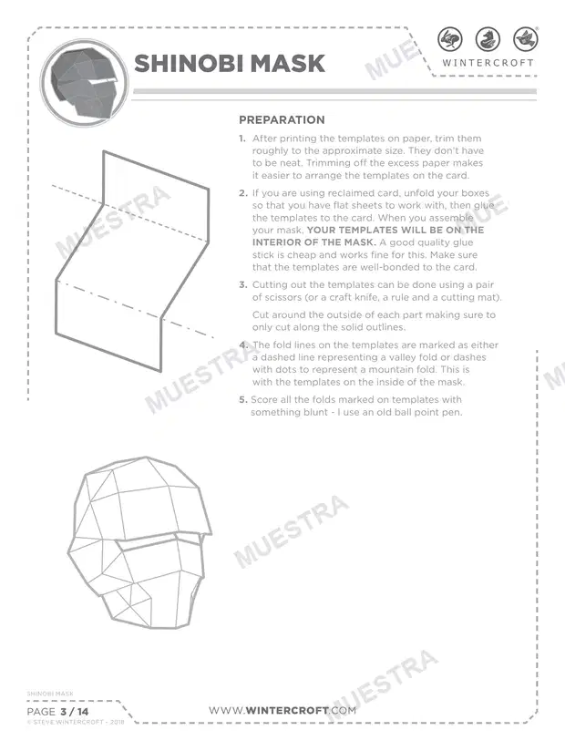 Muestra de Máscara Shinobi (Wintercroft WC116)