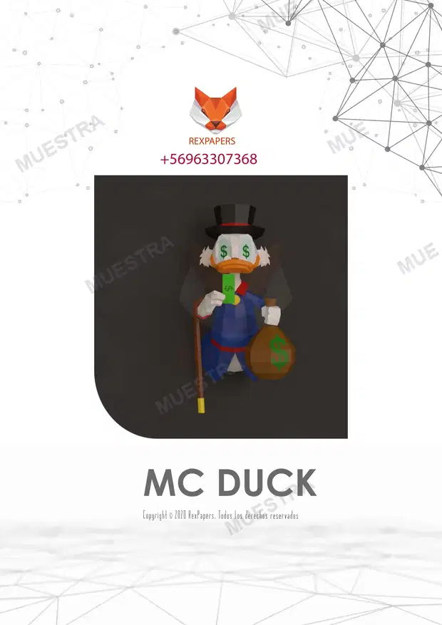 MC DUCK PLANTILLAS REXPAPERS
