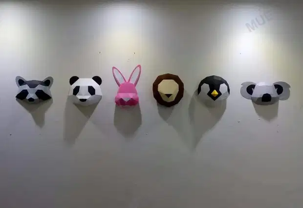 Mini cabezas de animales - PaperFreak