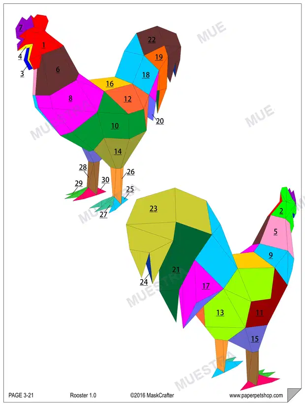 Muestra de rooster