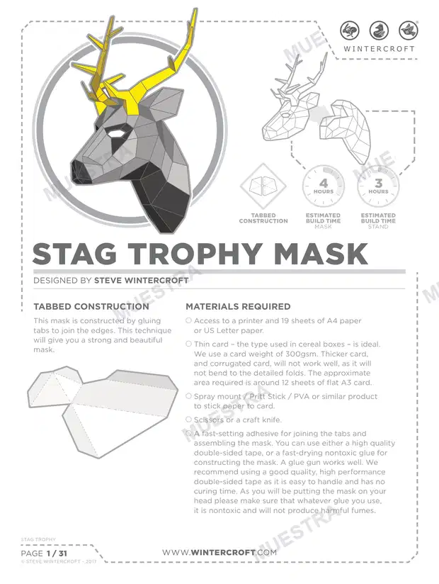 Stag Trophy - Trofeo (Wintercroft WC89)