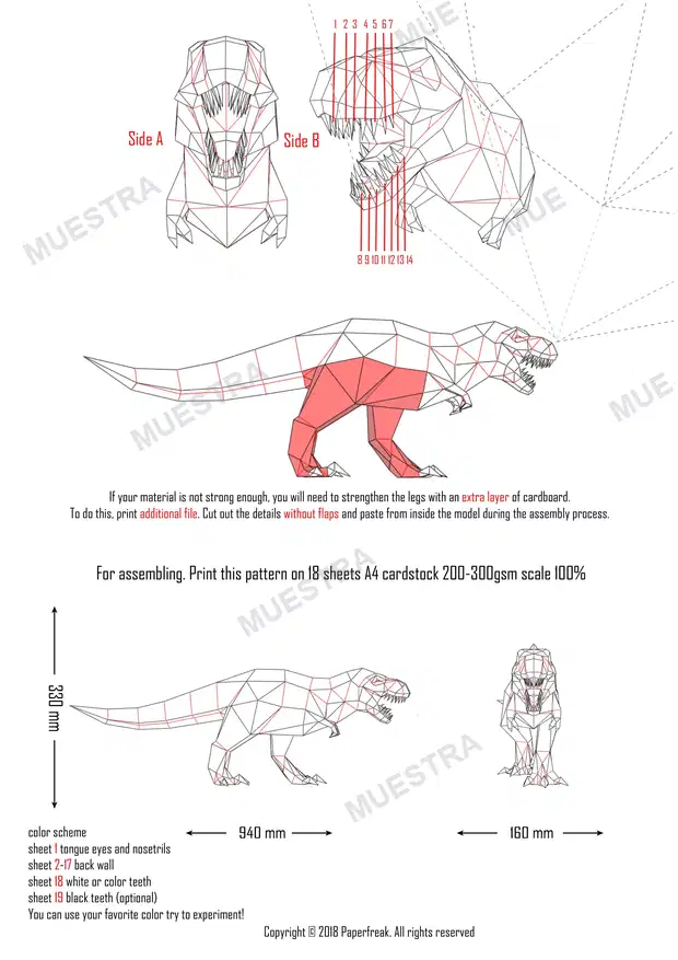 Muestra de T - REX