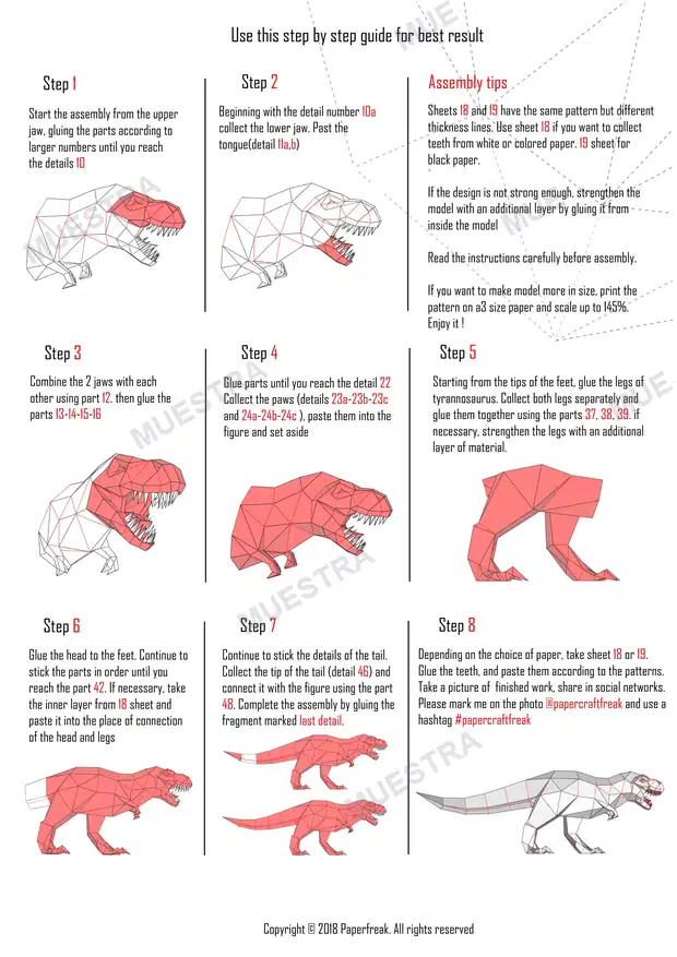 Muestra de T - REX