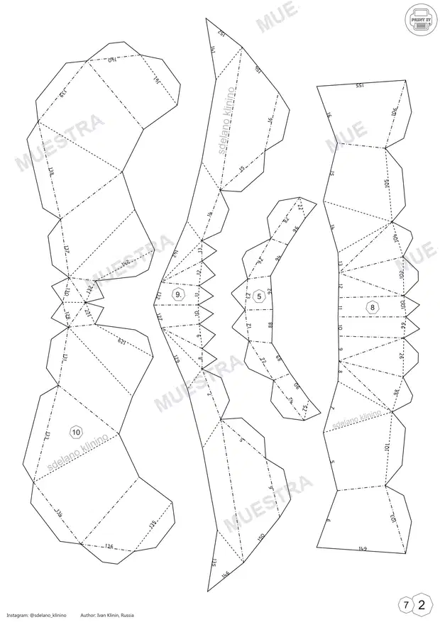 Muestra de THEATRICAL_MASK_TRAGEDY_SKpapercraft_file