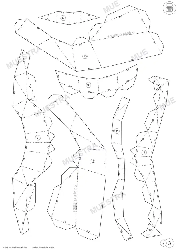 Muestra de THEATRICAL_MASK_TRAGEDY_SKpapercraft_file