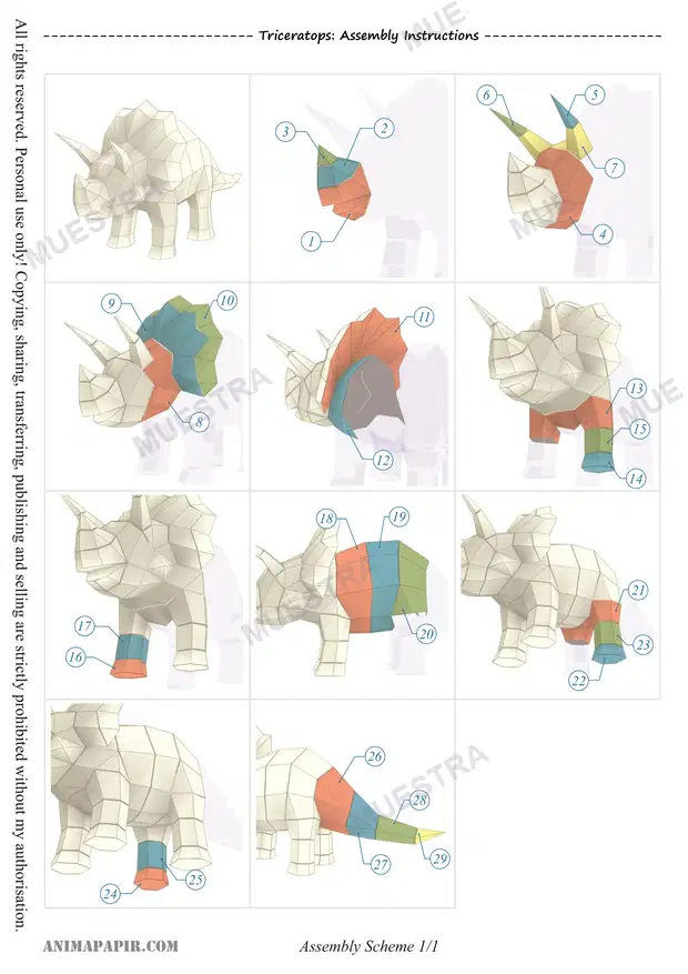 Muestra de Triceratops