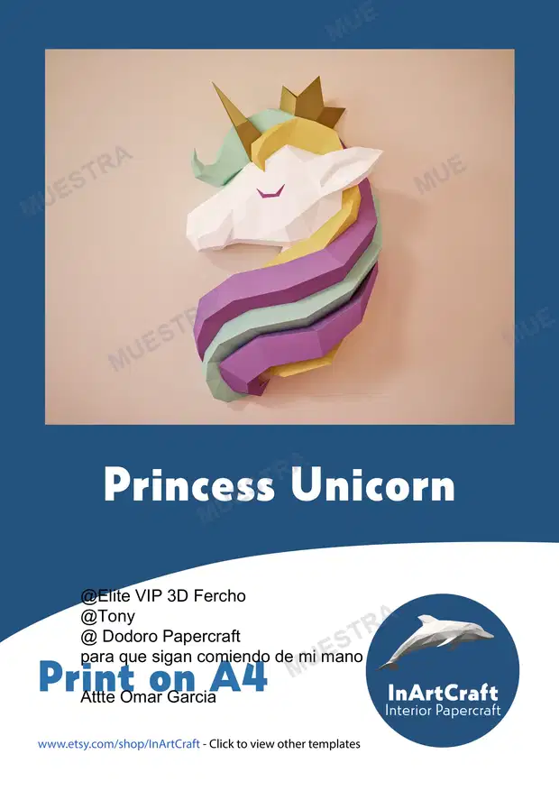 Unicornio de Pared