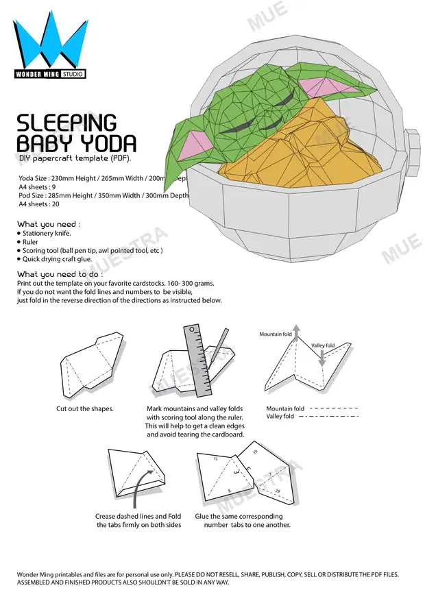 YODA SPEEPING complet