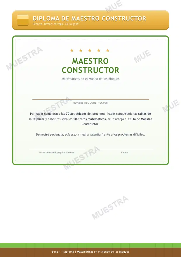 Muestra de Mapa de Progreso